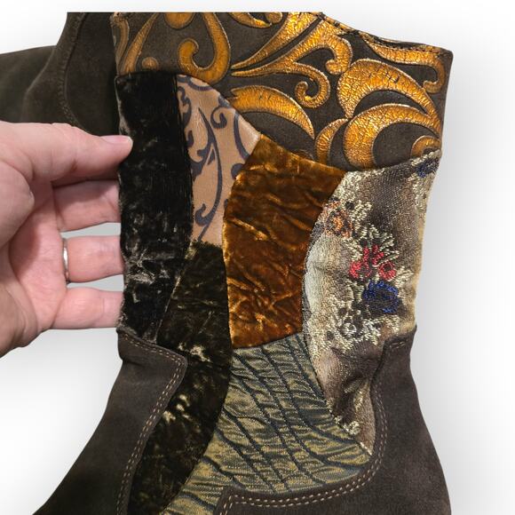 Think! Womens Suede Patchwork Boots Size 37 (6.5-7) - Picture 4 of 7